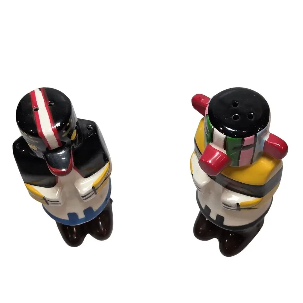 Vintage Hopi Kachina Doll Salt Pepper Shakers Japan Southwestern Ceramic Pair